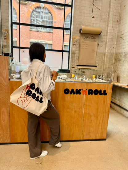 OAK N ROLL TOTE BAG!